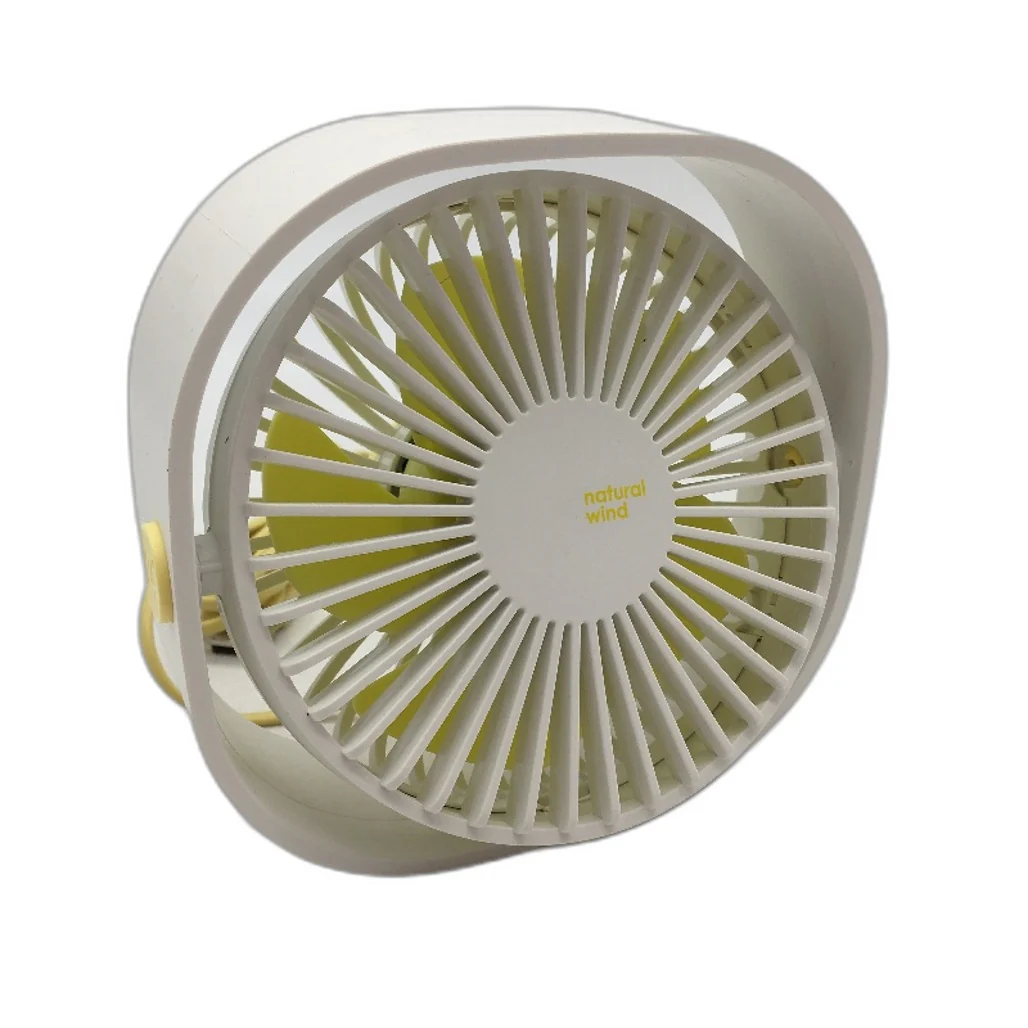 Small Desktop Natural Soft Wind Mini Fan 3 Speed Angle Adjustable Office Home