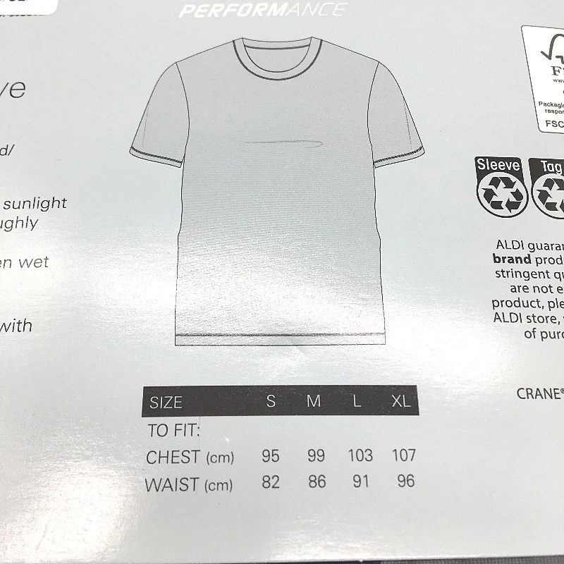 Crane Performance Grey Geo Pattern Short Sleeve Rash Vest Mens Sze XL NEW - Image 4