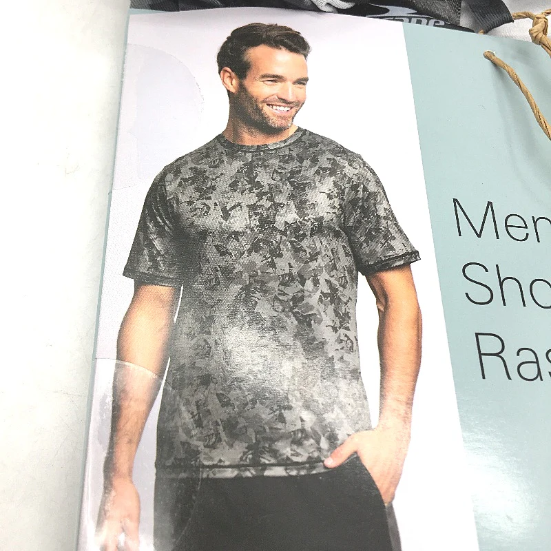 Crane Performance Grey Geo Pattern Short Sleeve Rash Vest Mens Sze M NEW - Image 3