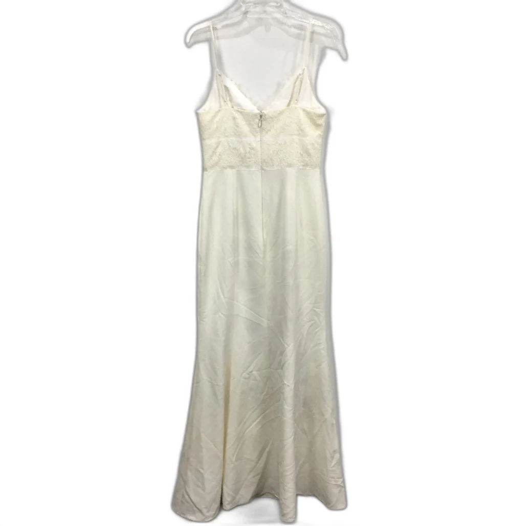 Forever New White Lacy Patterned Bodice Midi Dress Ladies Size AU 10 NEW - Image 2