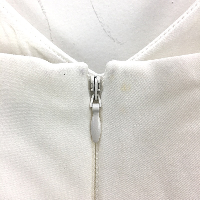 Forever New White Split Wide Leg Zip-Back Jumpsuit Ladies Size AU 10 NEW - Image 3