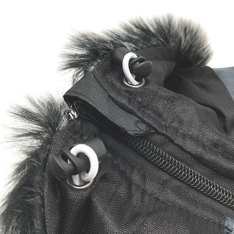 Doggy Waterproof Vest Grey & Navy Winter Coat Dog Jumper Harness Size XS - Image 5