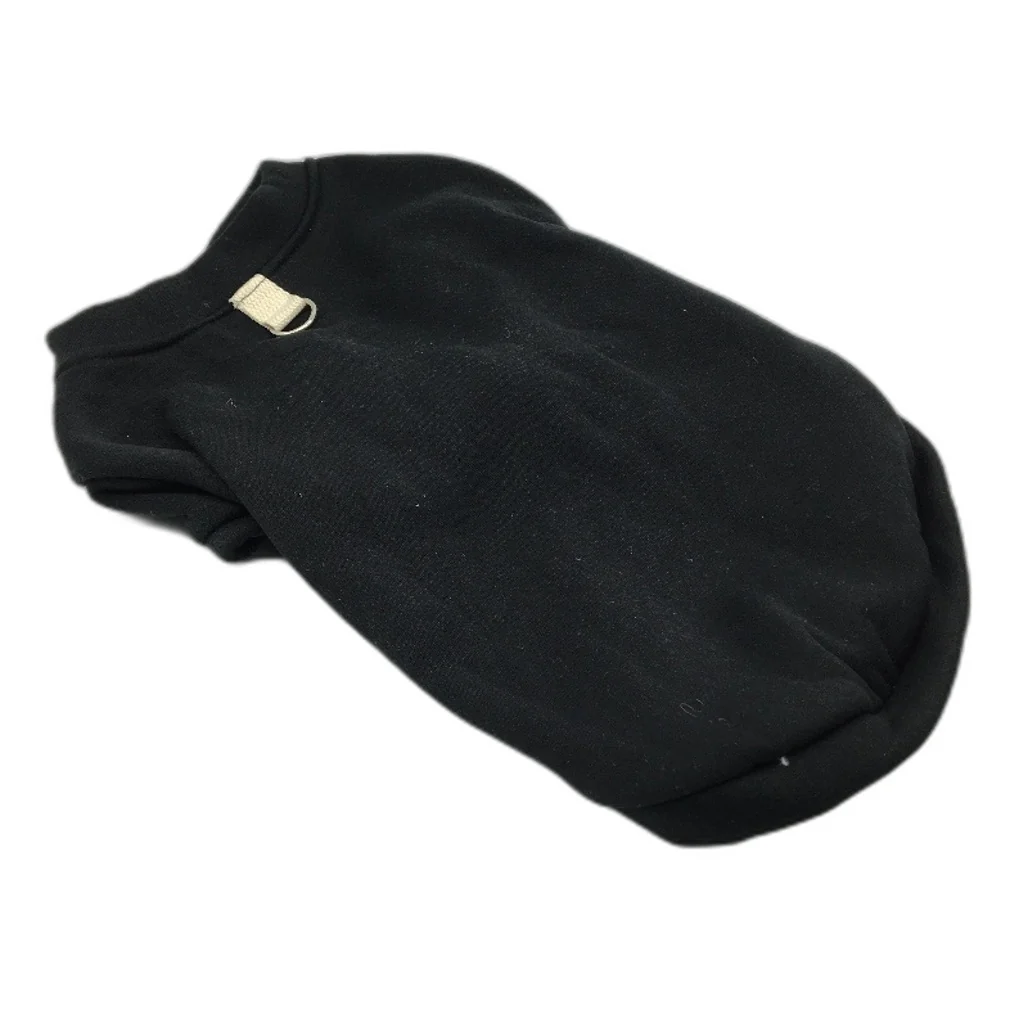 Milo & Mink Doggy Black Button Up Warm Fleece Dog Harness Jumper Size XS