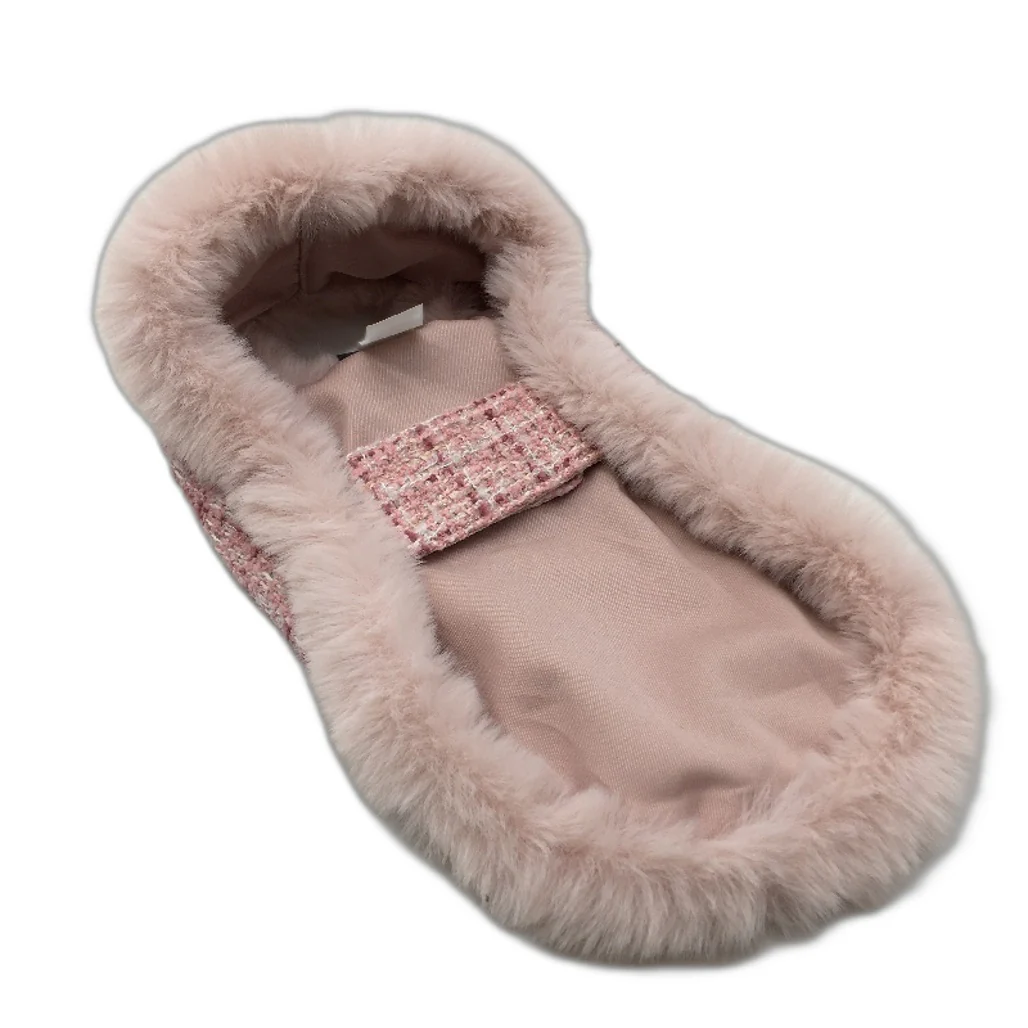 Milo & Mink Pink Chic Doggy Dress Up Coat Harness With Hat & Lead Size XS - Image 3