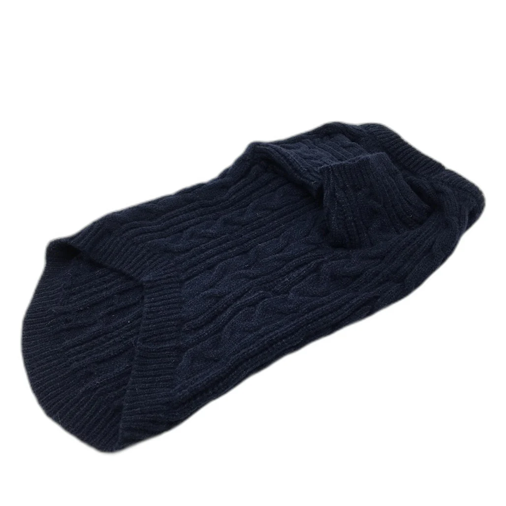 Milo & Mink Navy Doggy Thick Knitted Pullover Sweater Dog Jumper Size Small - Image 2