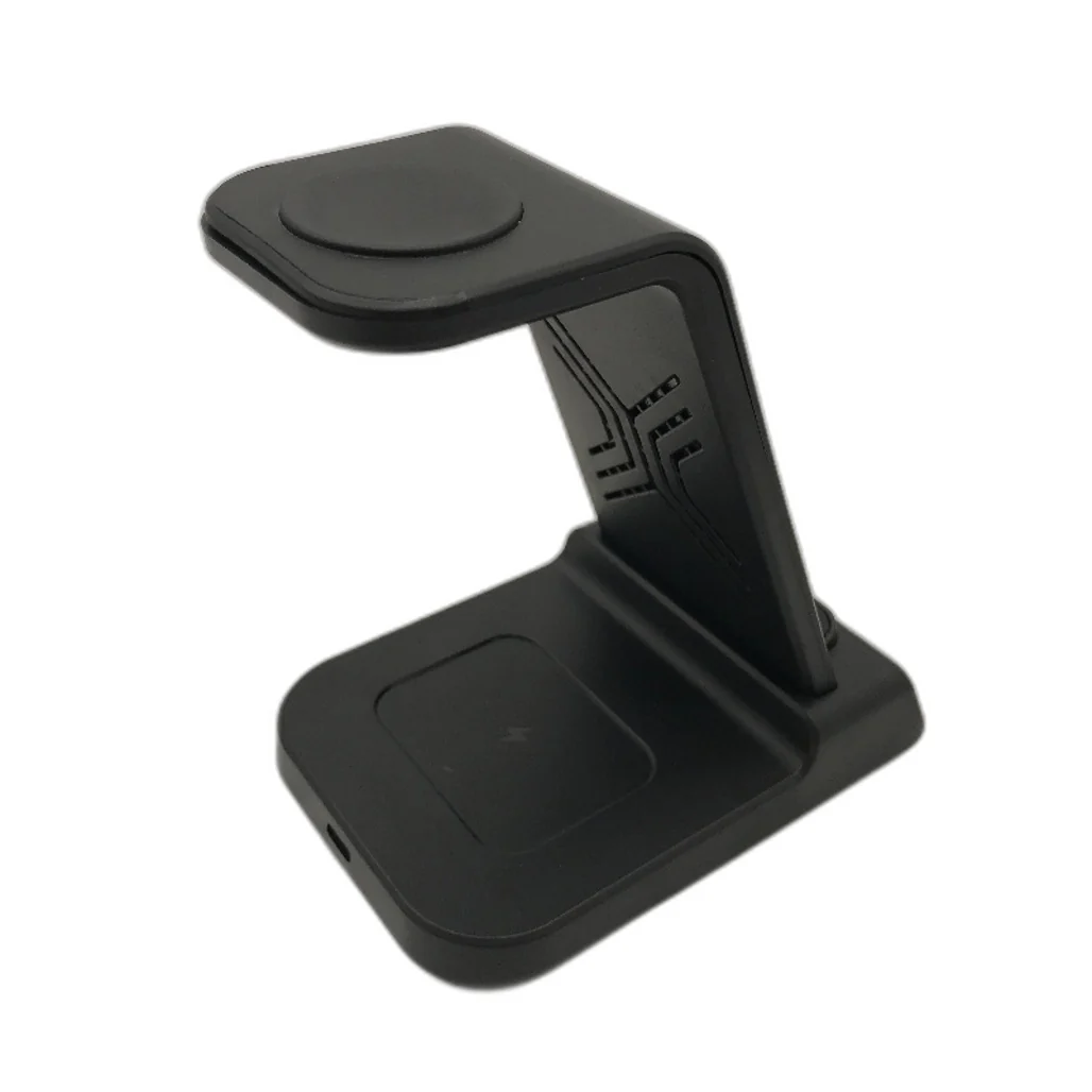 Multifunctional Wireless Charging Station Phone Stand Time Display NEW - Image 3