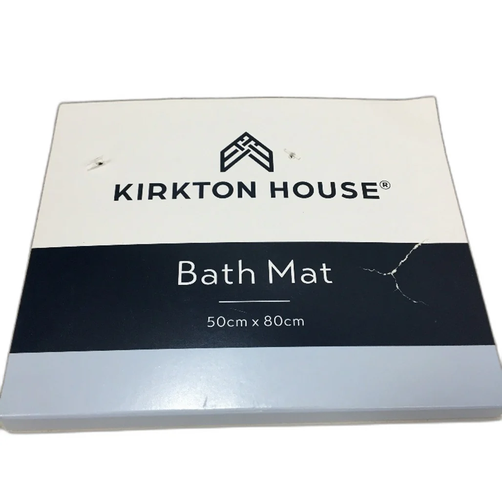 Kirkton House 2 Piece Deco Geometry Oatmilk Beige 50x80cm Bath Mats NEW - Image 3