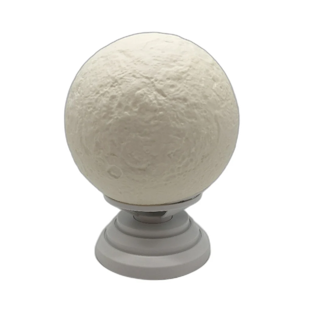 Smart Slow Rotating RGB Moon Lamp with Ambient Calm Sounds in White NEW - Image 2
