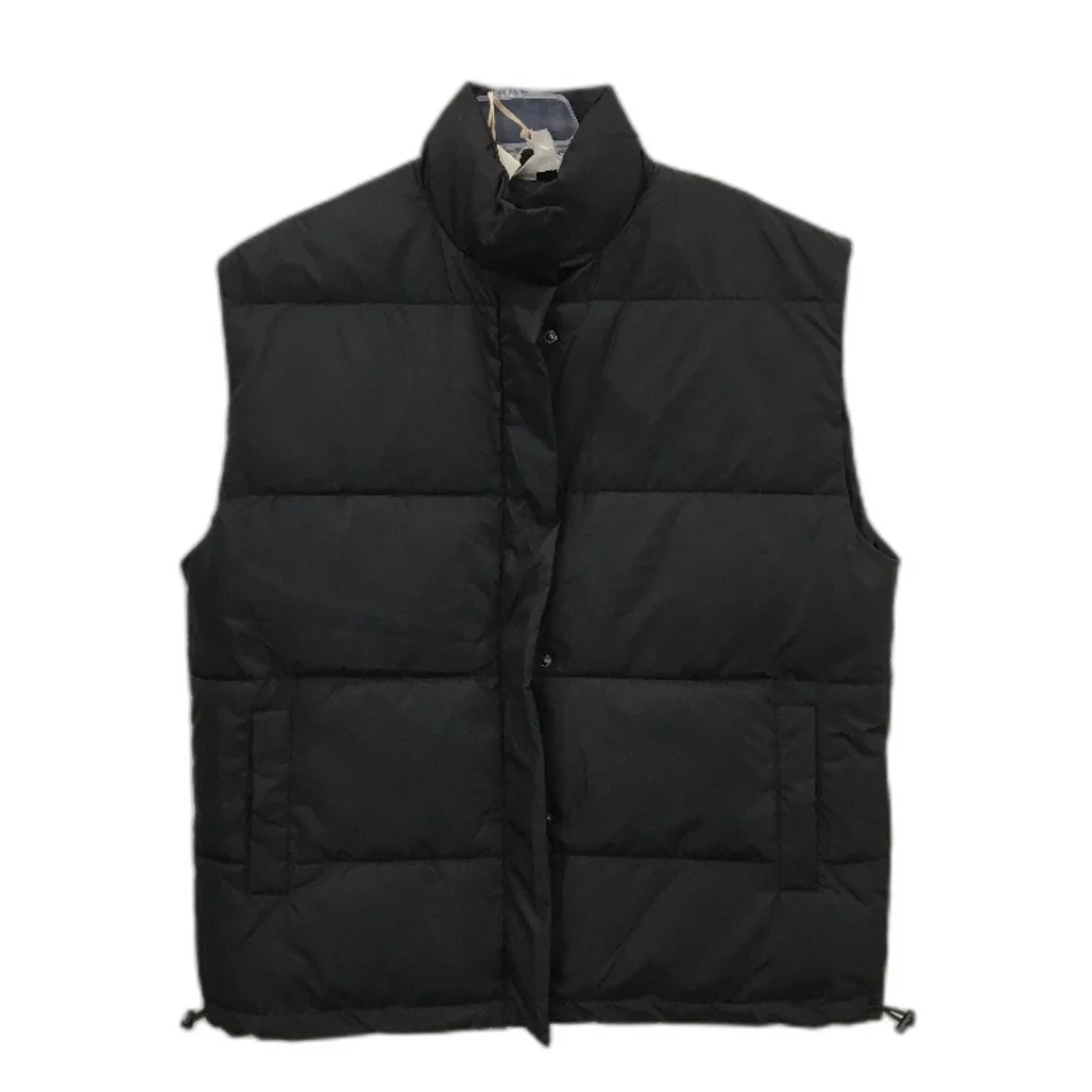 Subtitled Black Longline Casey Classic Fit Puffer Vest Mens Size Small NEW