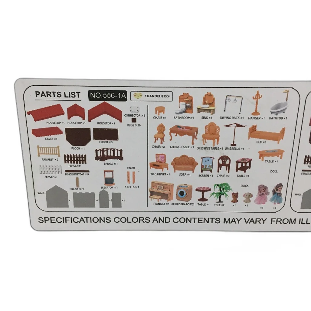 A Girls Dream Theme Honoured Princess House 222 Piece Dollhouse Ages 3+ NEW - Image 6