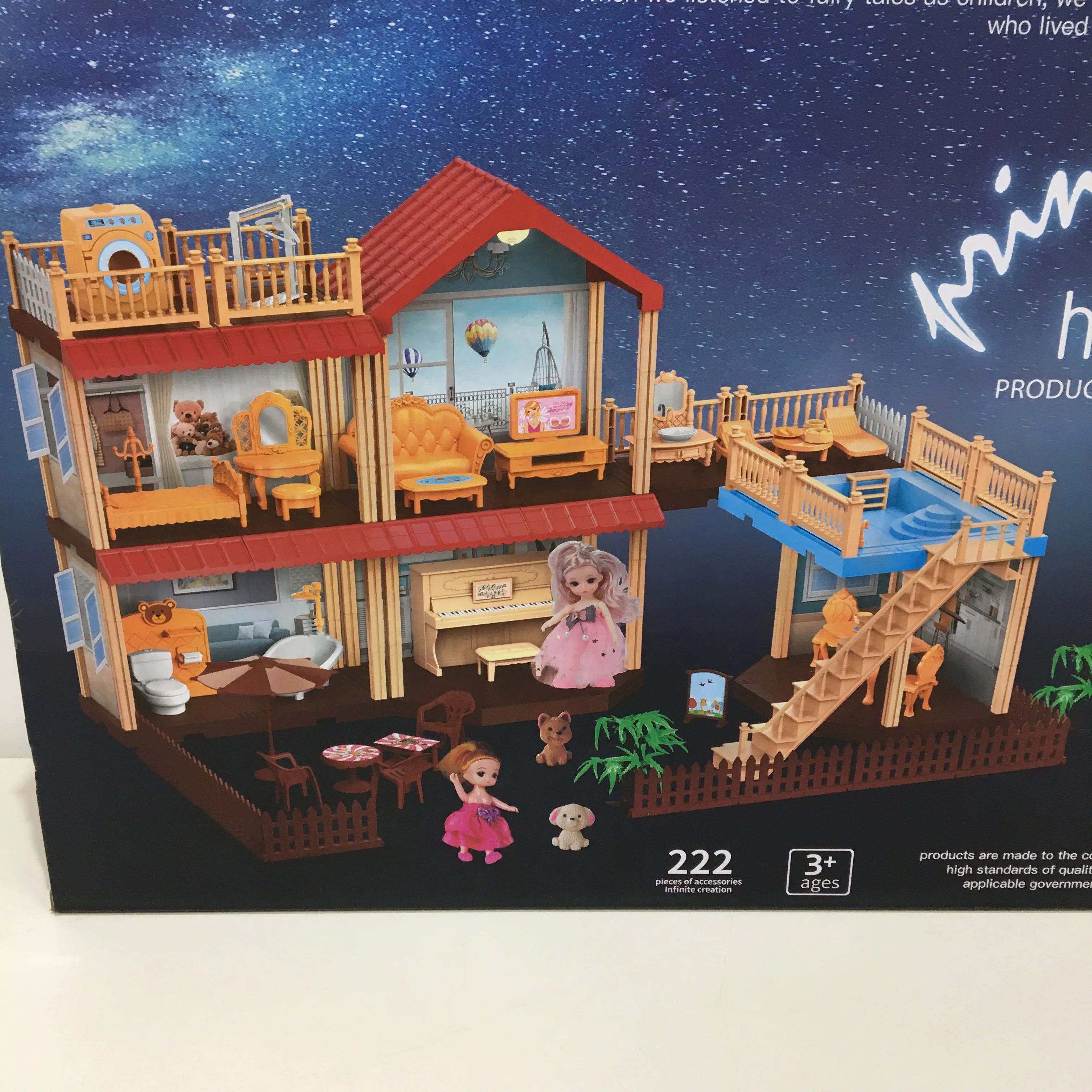 A Girls Dream Theme Honoured Princess House 222 Piece Dollhouse Ages 3+ NEW - Image 8