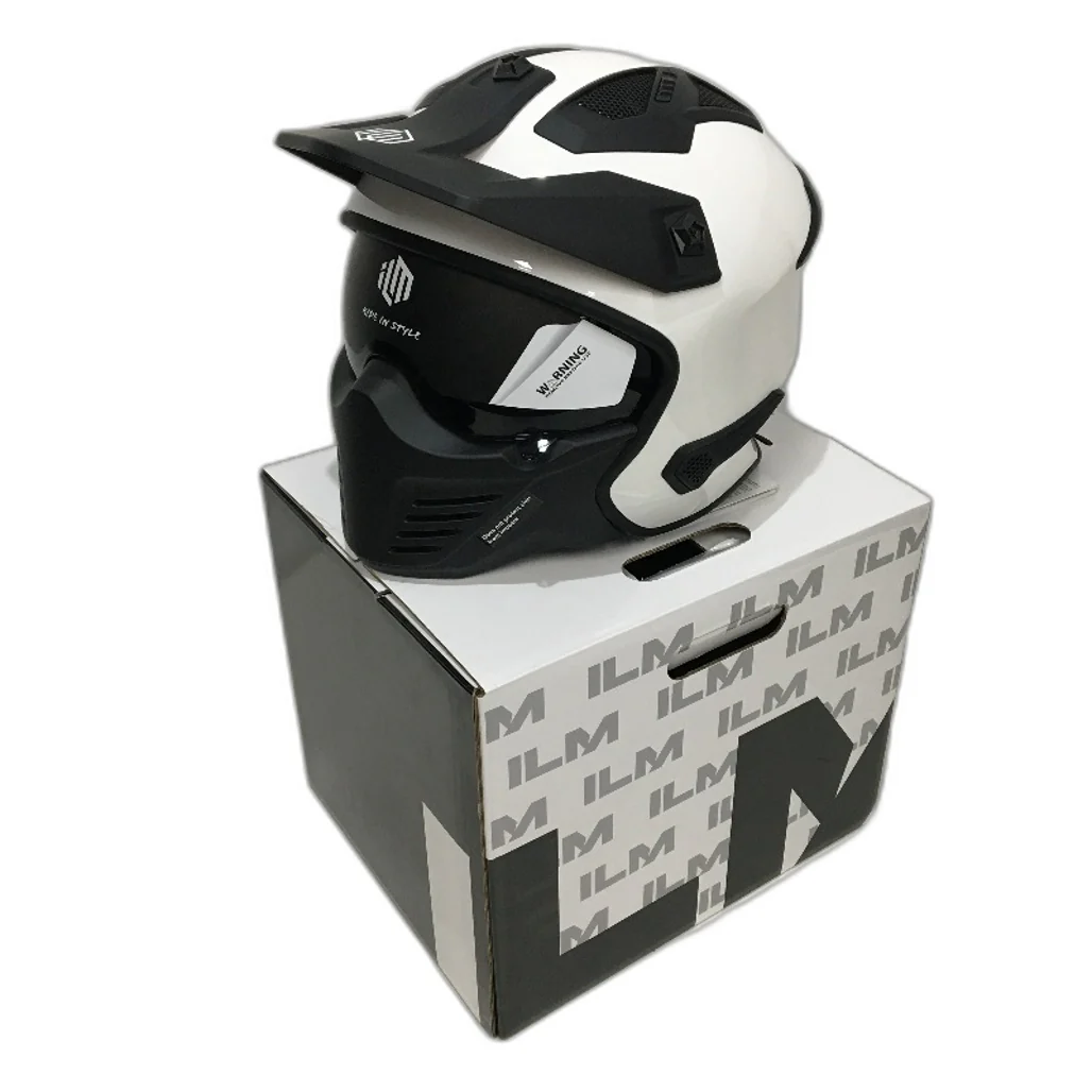 ILM Motocycle 3/4 Half Helmet Motorbike Model 726X Adult Size S 55-56cm NEW - Image 3