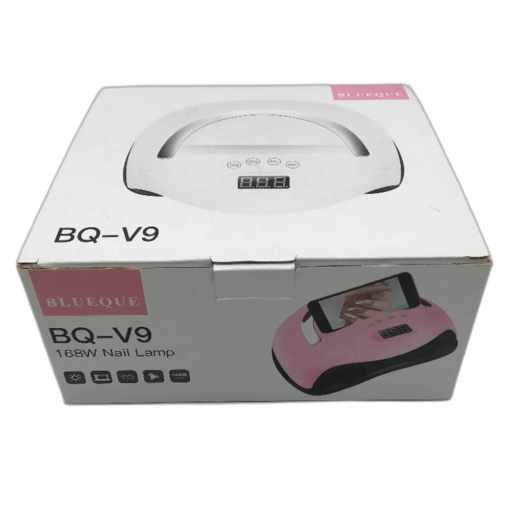 Blueque 168W UV LED Digital Display White Nail LampWith Phone Holder NEW - Image 5