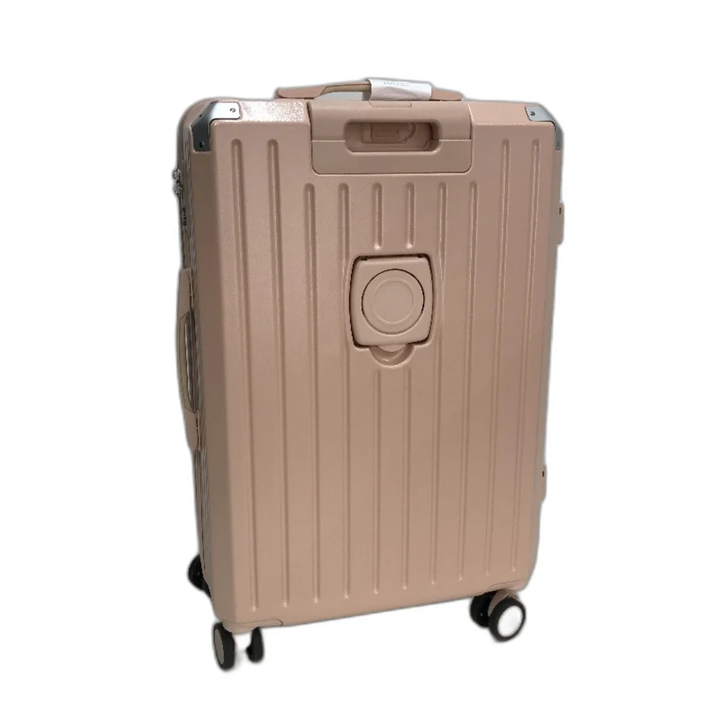 LIODUX 24 Inch Pink Hardshell Carry On Travel Luggage Suitcase With Lock - Image 2