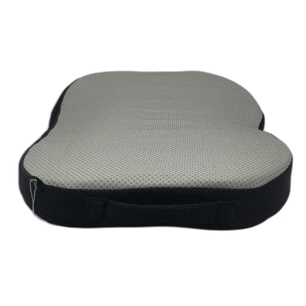 TravelEase Black Mesh Memory Foam Seat Chair Support Cushion Comfort Pillow - Image 2