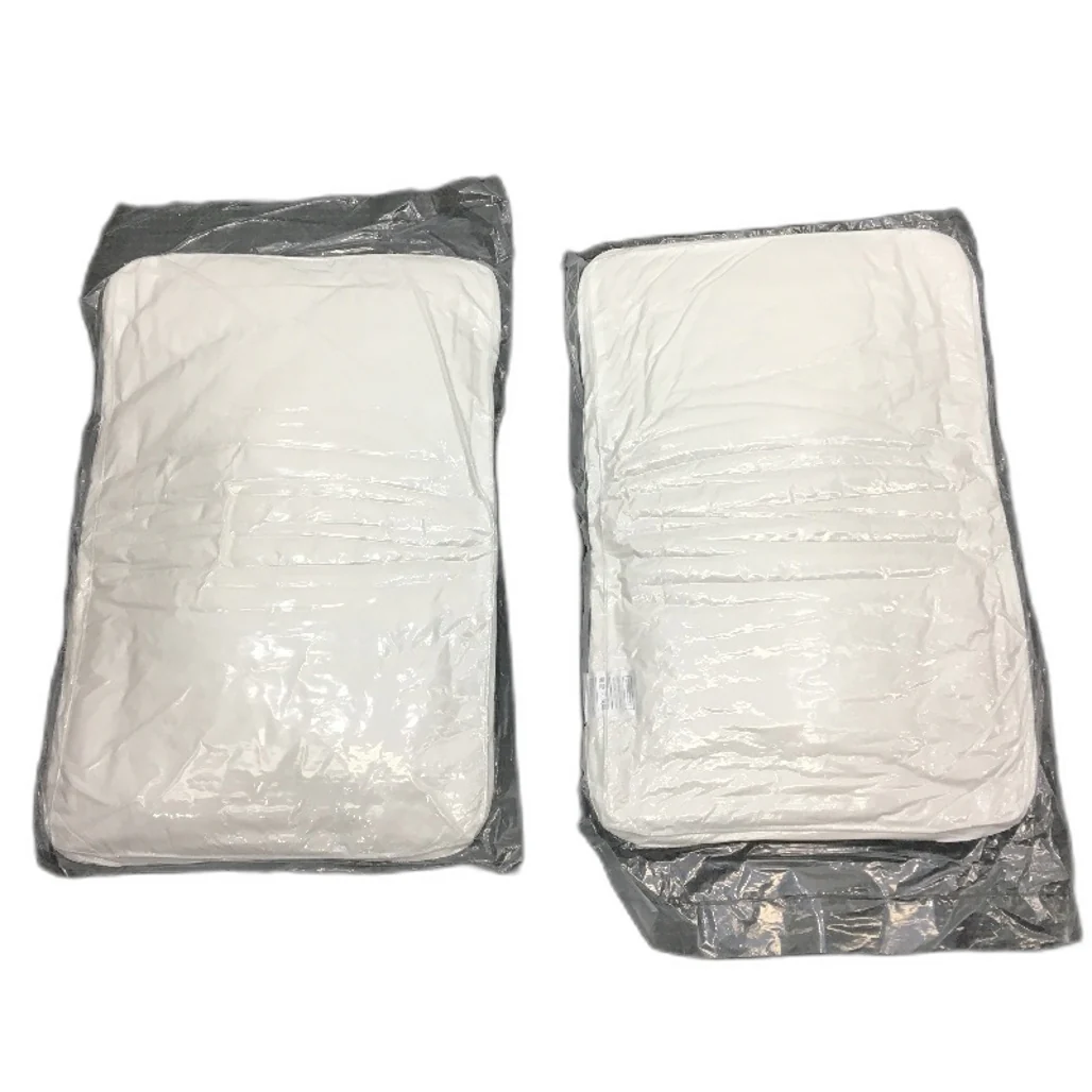 NIEKELY 2 Pk White Standard Queen Size Bed Sleeping Pillows Removable Cover