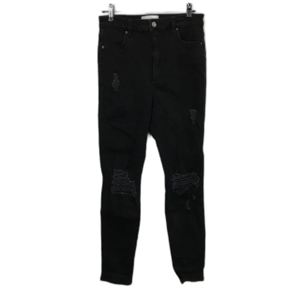 Riders by Lee Black Hi-Rider High Rise Ripped Denim Jeans Ladies Size 11
