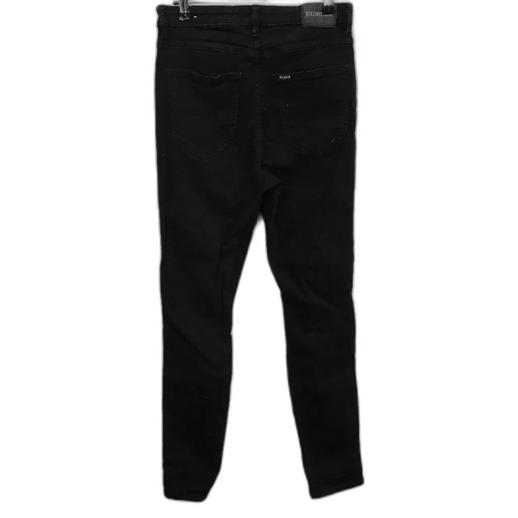 Riders by Lee Black Hi-Rider High Rise Ripped Denim Jeans Ladies Size 11 - Image 2