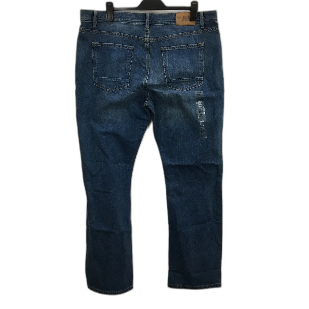Just Jeans Blue Washed Regular Bootcut Denim Jeans Mens Size W40 L34 - Image 2