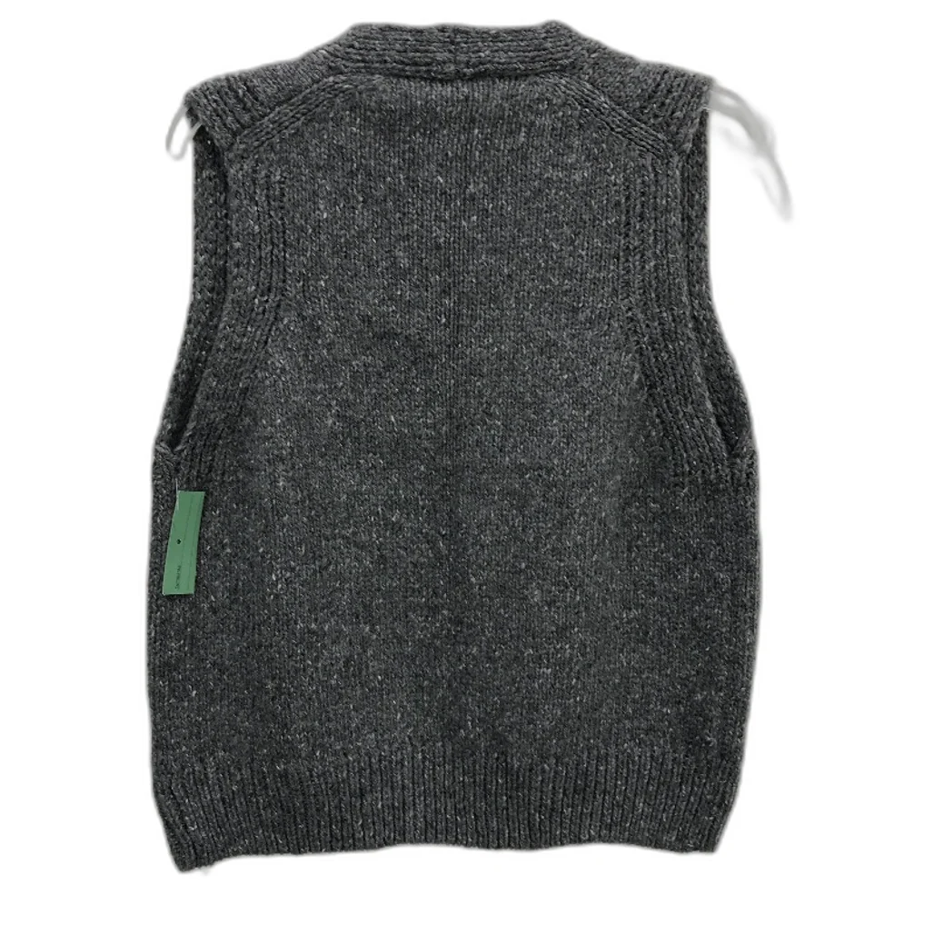Regatta Petites Dark Grey Button Up Knitted Vest Top Ladies Size 10 NEW - Image 2