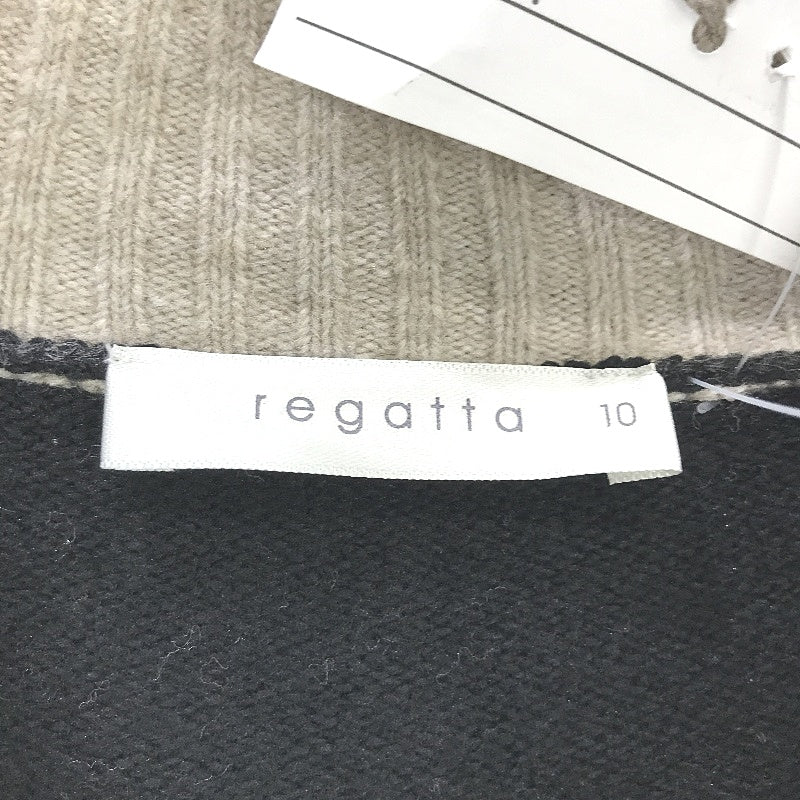 Regatta Beige Cotton Blend Round Neck Lightweight Knit Top Ladies Size 10 NEW - Image 3