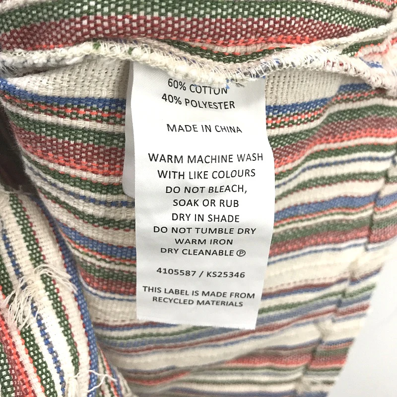 Kenji Natural Multicoloured Stripe Textured Short Sleeve Shirt Mens Sz M NEW - Image 7