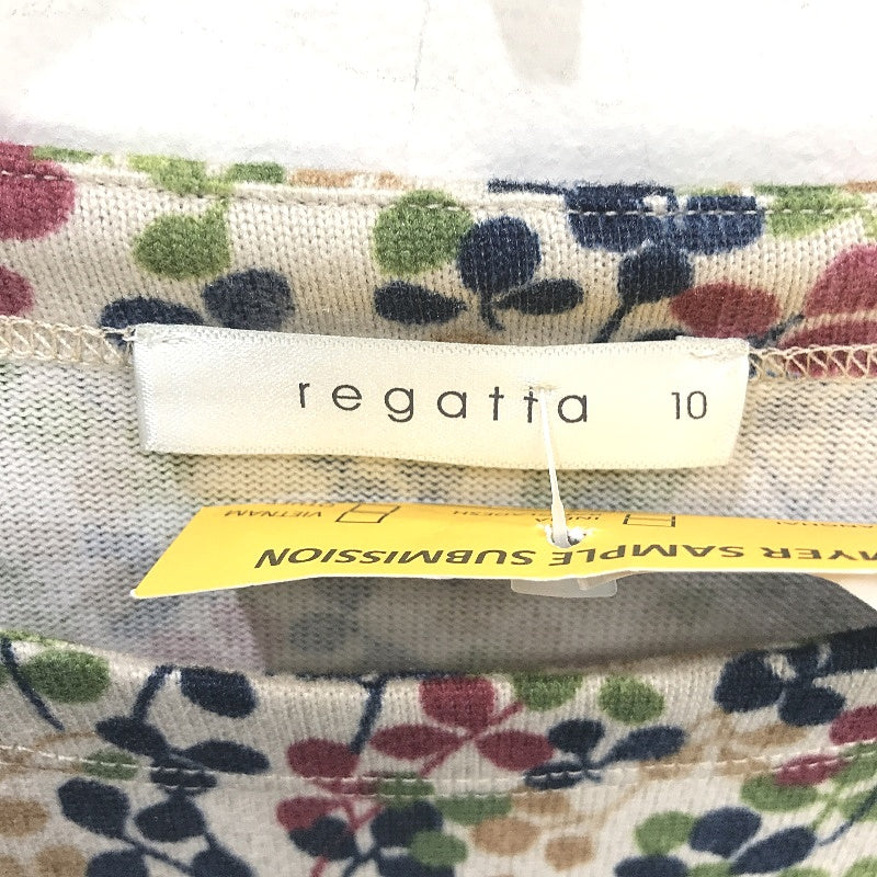 Regatta Beige Multicoloured Leaf Soft Touch L/Sleeve Tunic Top Ladies Siz 10 NEW - Image 4