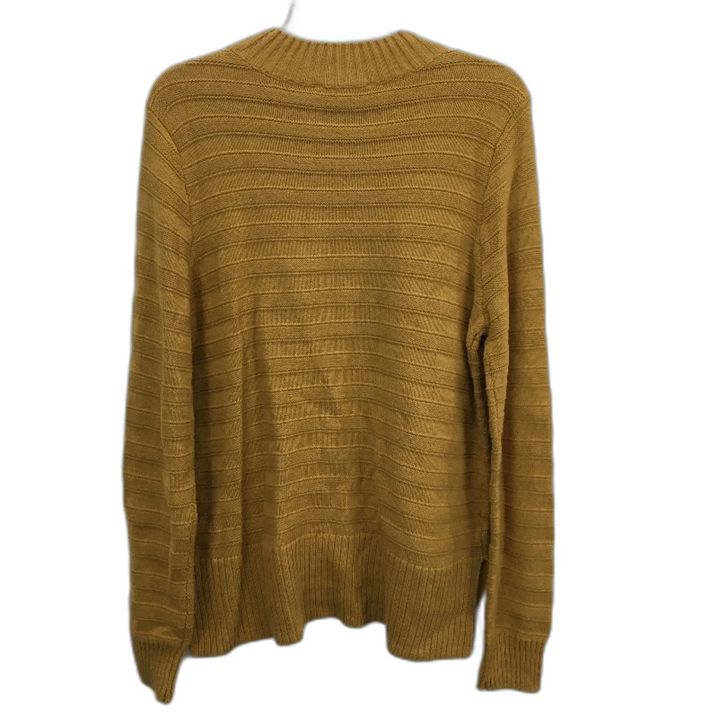 Regatta Mustard Small Gauge Ribbed Knit Tableline Jumper Ladies Sz 10 NEW - Image 2
