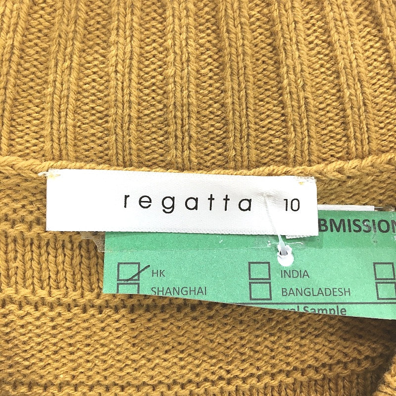 Regatta Mustard Small Gauge Ribbed Knit Tableline Jumper Ladies Sz 10 NEW - Image 4