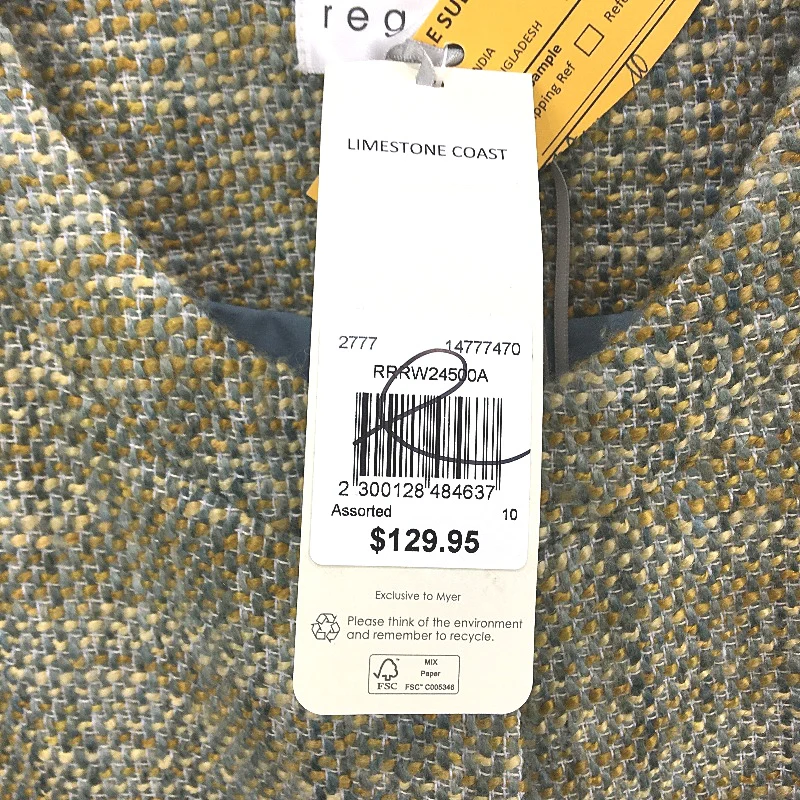 Regatta Teal & Mustard Tweed Knit Fully Lined Jacket Ladies Size 10 NEW - Image 4