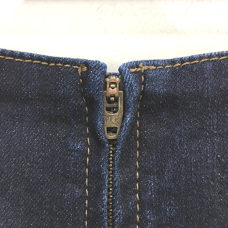 Basque Myer Sample Dark Blue Long Denim ALine Skirt Ladies Size 8 NEW - Image 3
