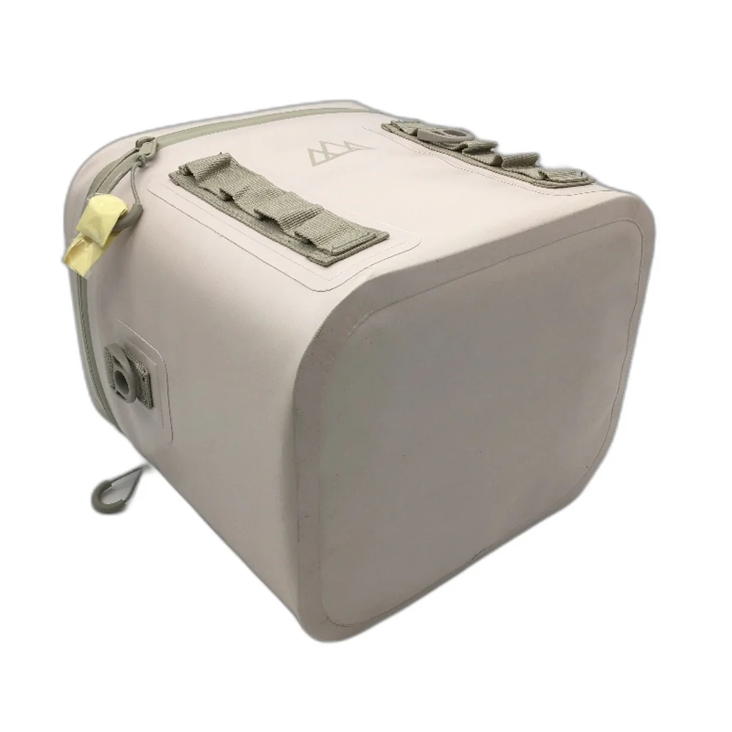 Outdoors Adventurer Water Resistant Insulated Cream 8 Can Cooler Bag & Strap - Image 3