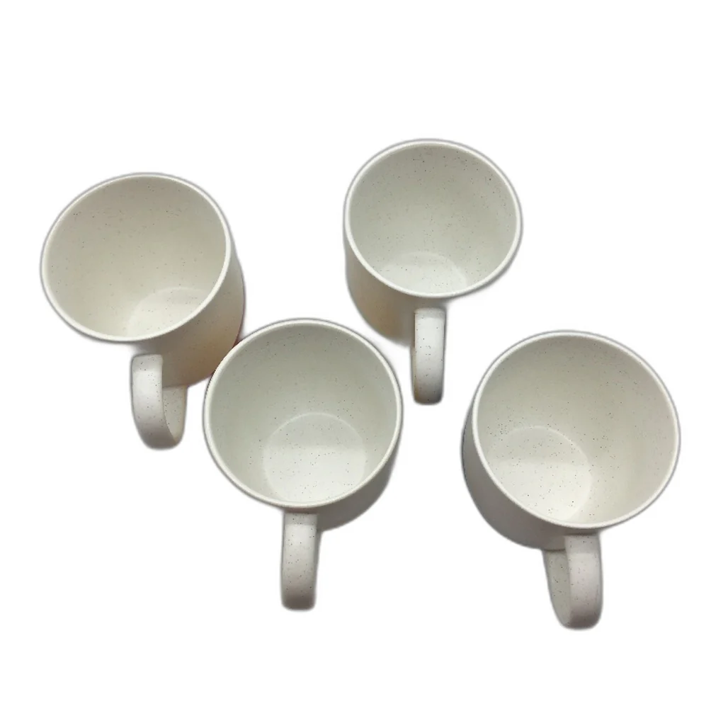 Miamio 4 Piece 300mL Happy Life Affirmation Ceramic Two Tone Coffee Mugs NEW - Image 5