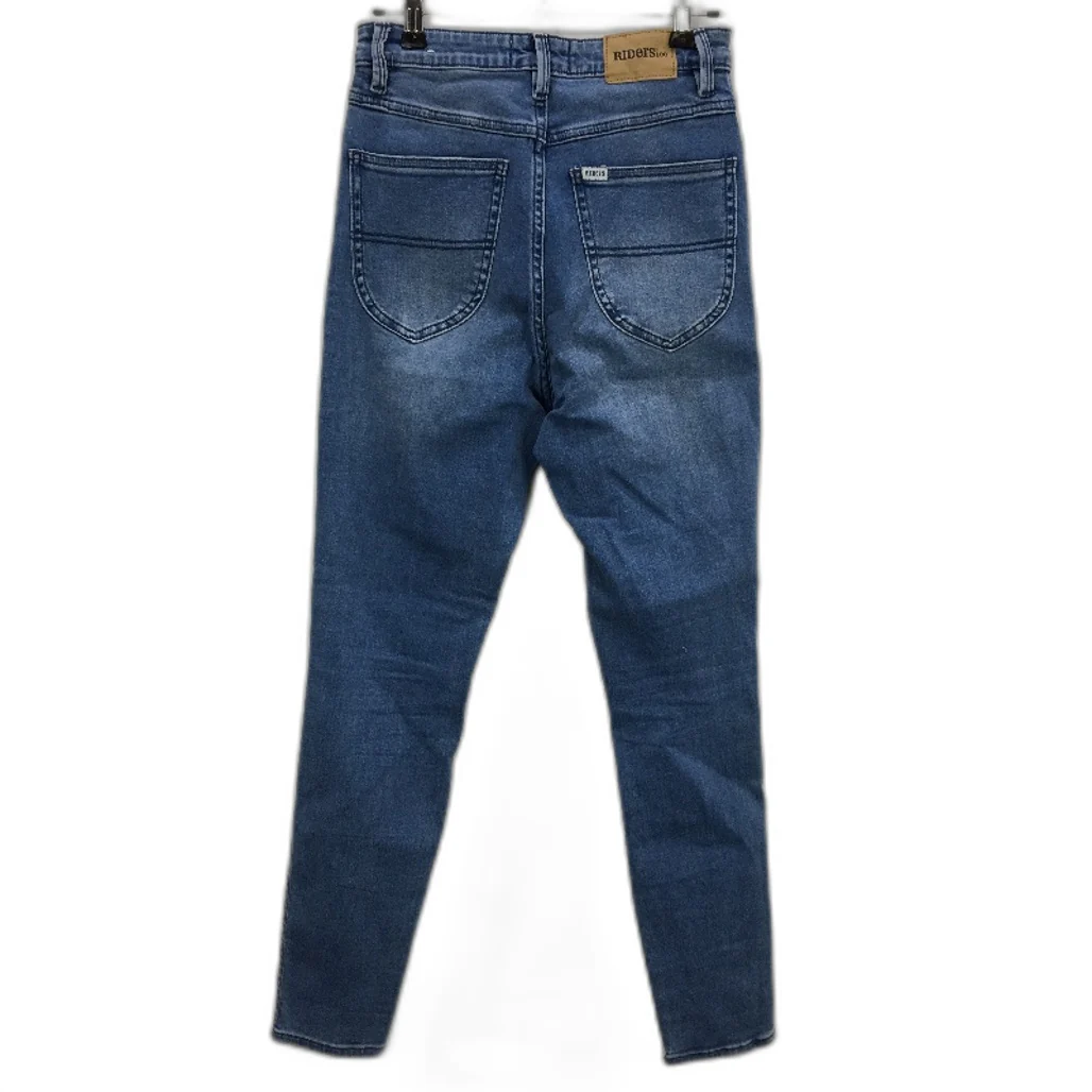 Riders by Lee Blue Skinny Hi-Rider Ripped Denim Jeans Ladies Size AU 10 - Image 2