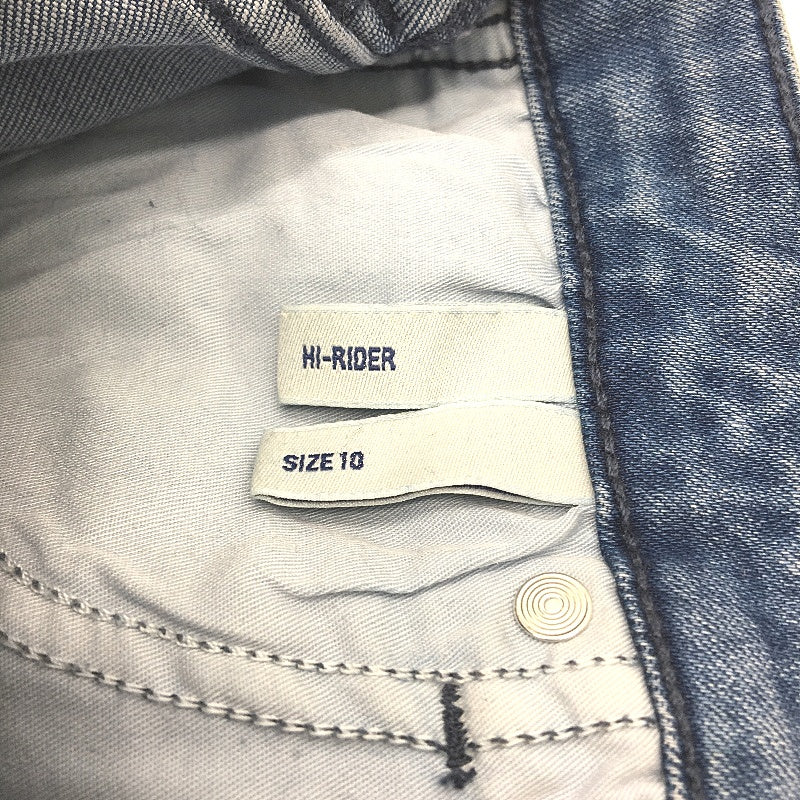 Riders by Lee Blue Skinny Hi-Rider Ripped Denim Jeans Ladies Size AU 10 - Image 3