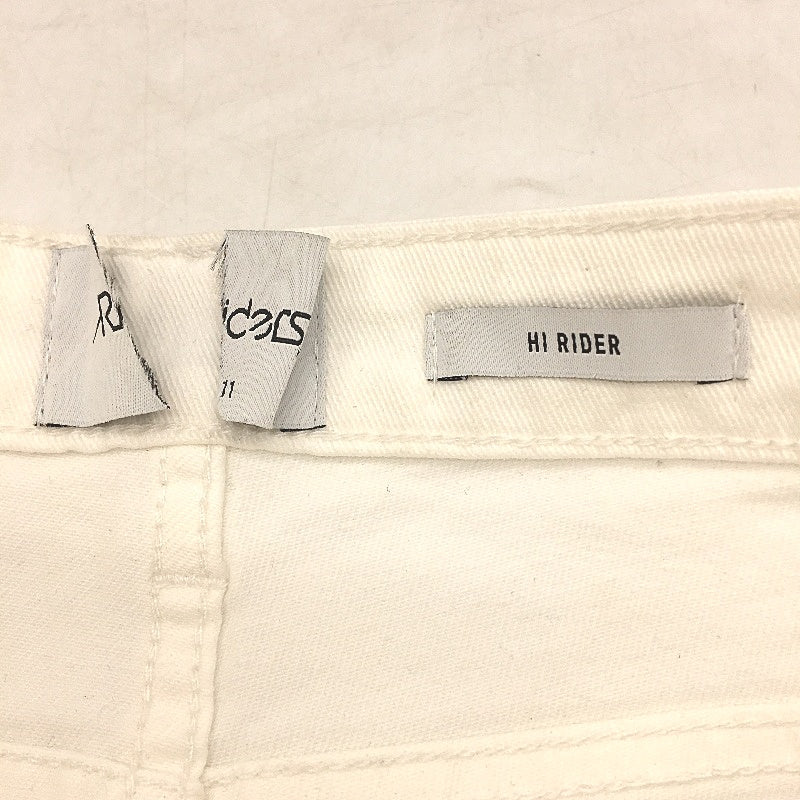 Riders by Lee White Ripped Hi-Rider High Rise Denim Jeans Ladies Size 11 - Image 5