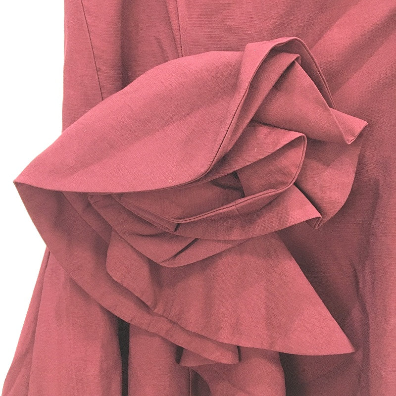Portmans Hope Strapless Burgundy Rose Detail Formal Midi Dress Ladies Size AU 16 - Image 8