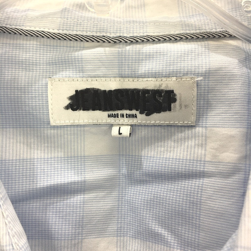 Jeanswest Jaxton Blue Check Patterned Long Sleeve Shirt Mens Size Large - Image 3