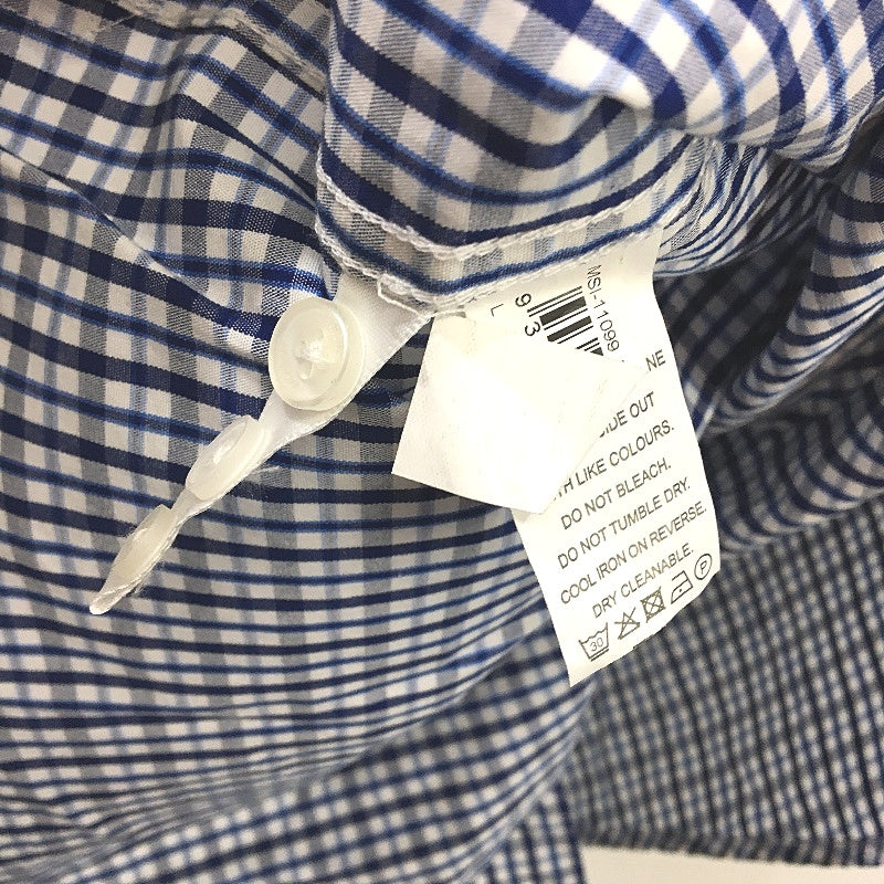 Jeanswest Easton Check Navy & White Long Sleeve Shirt Mens Size Large - Image 4