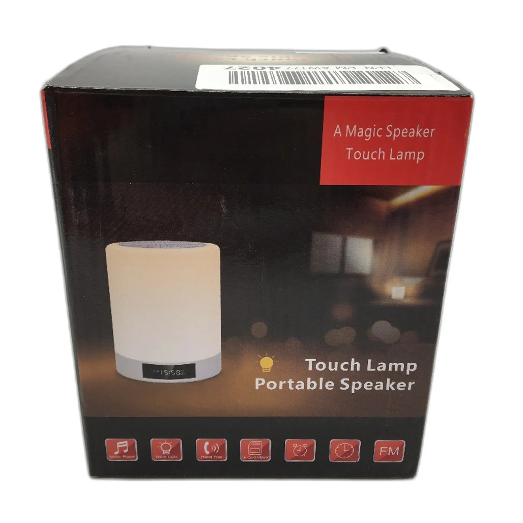 Night Light Touch Control LED Lamp Portable Speaker Alarm Clock Dimmable Colour - Image 6