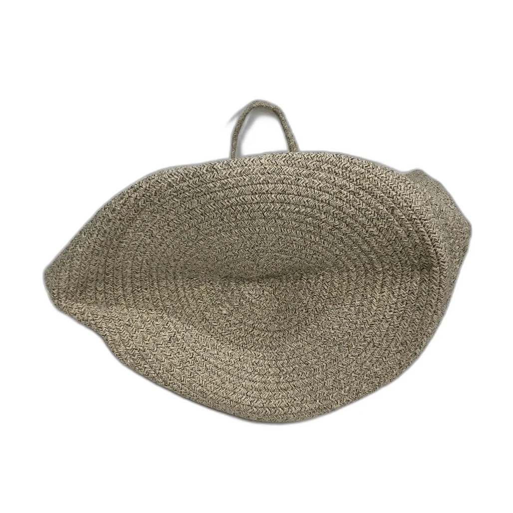 Extra Large Foldable Woven Cotton Rope Basket Storage Bag With Handles NEW - Image 4