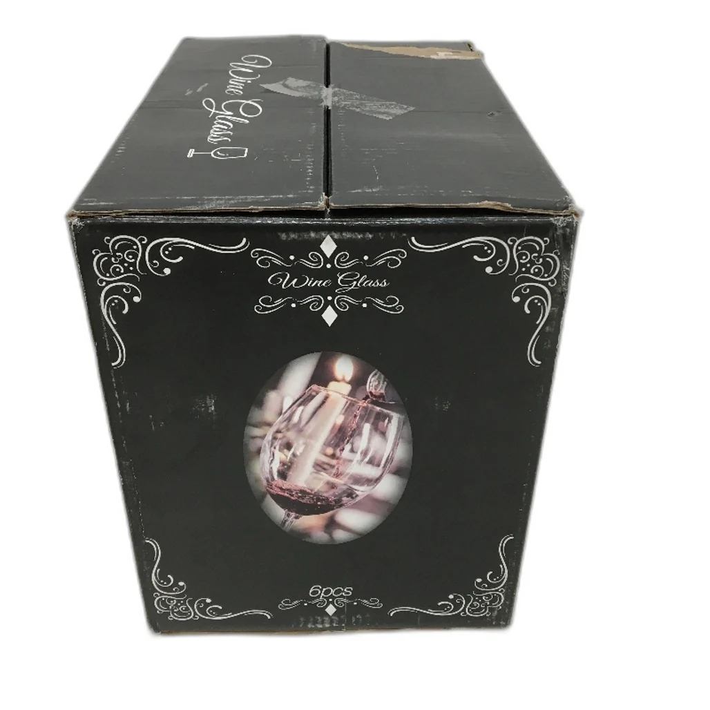 Set of 6 Crystal Clear Avant Garde Full Bodied Bordeaux Red Wine Glasses DEMO - Image 7