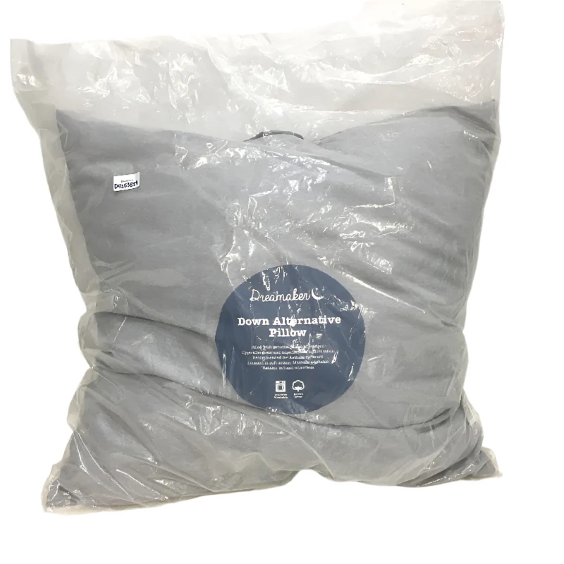 Dreamaker Euro 65cm Hypoallergenic Microfibre Grey Down Alternative Pillow NEW
