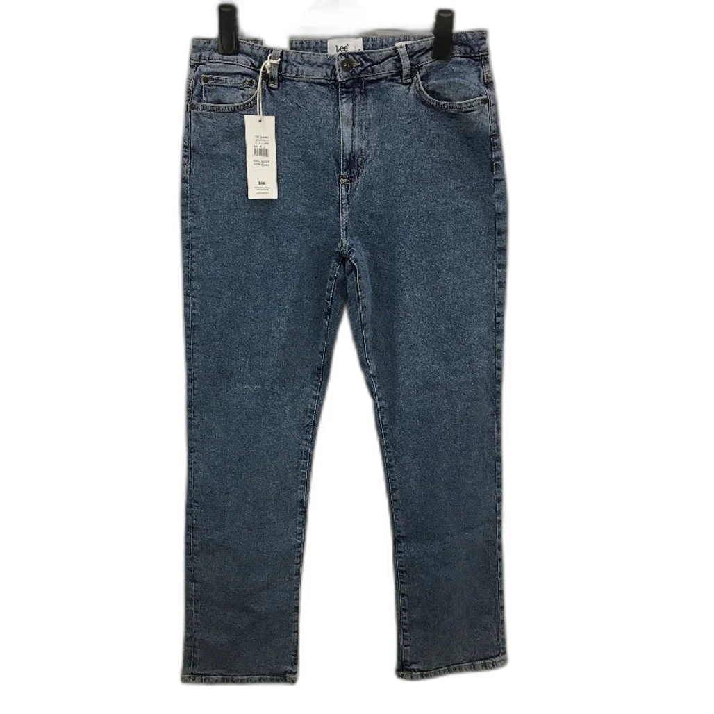 Lee LWM Mid Rise Straight Leg Fade Blue Denim Jeans Ladies Size 16 NEW
