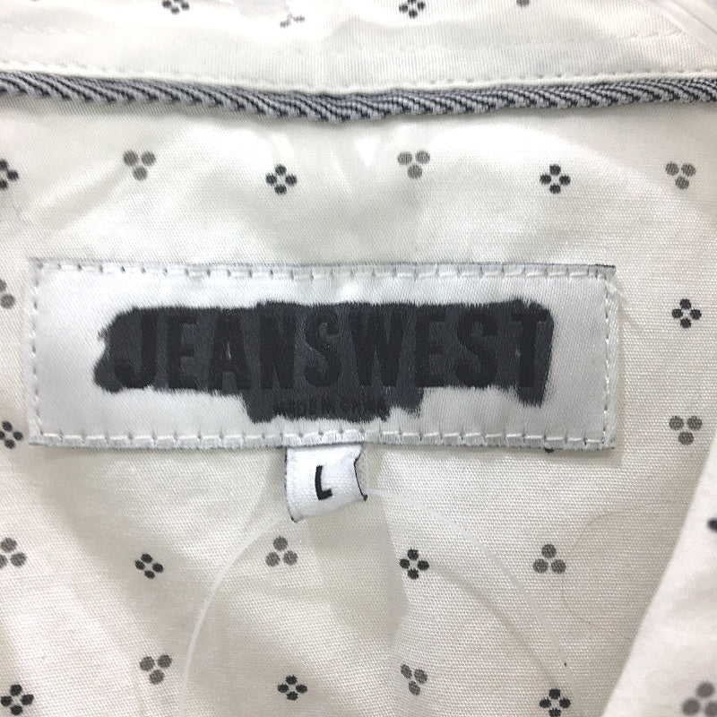 Jeanswest 2 Pack White Navy Pattern Cotton LSleeve Casual Shirts Mens Size L NEW - Image 4