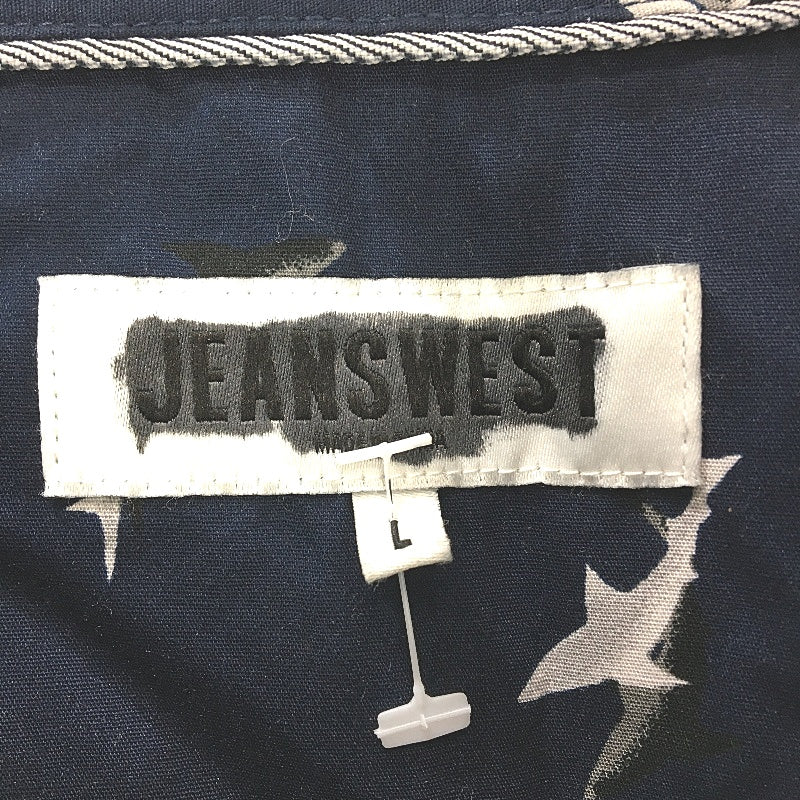 Jeanswest 2Pack Black & Navy Print Cotton SSleeve Casual Shirts Mens Size L NEW - Image 4