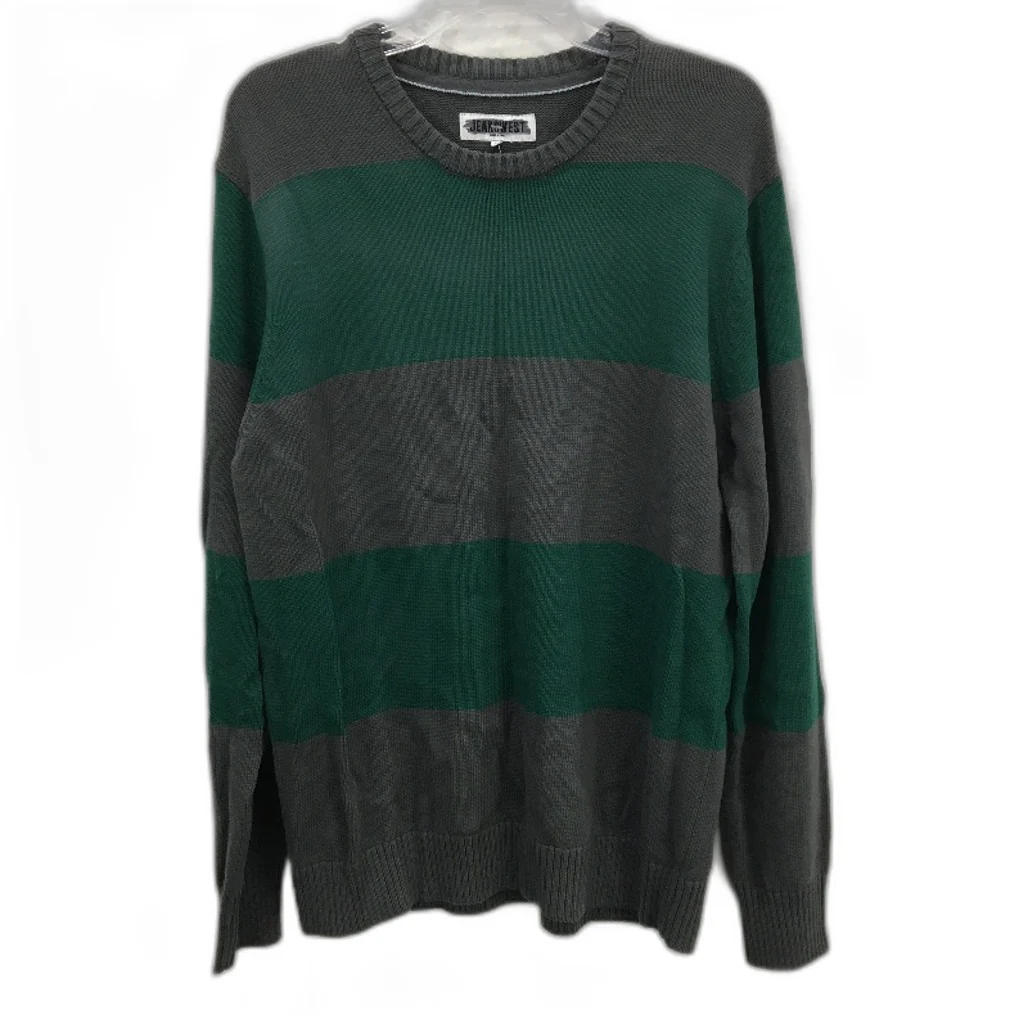 Jeanswest 2Pack Grey Thick Stripe Cotton LSleeve Knit Jumpers Mens Size L NEW - Image 2