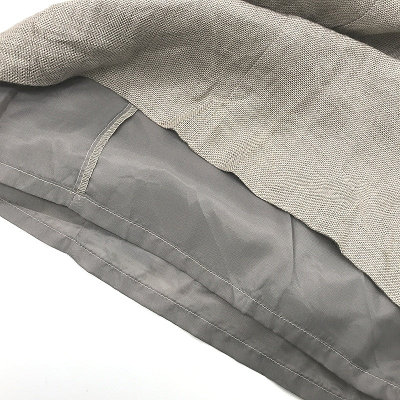 D'Auvry Khaki & Black Linen Cotton Blend Straight Line Dress Ladies Size 38 (S) - Image 5