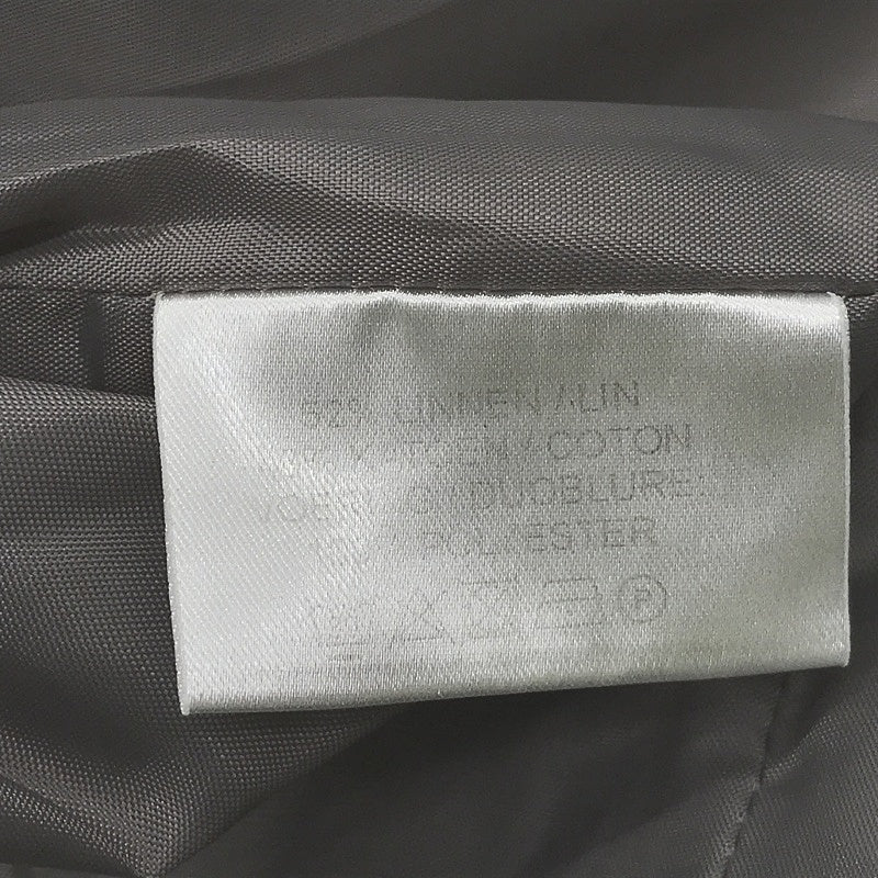 D'Auvry Khaki & Black Linen Cotton Blend Straight Line Dress Ladies Size 38 (S) - Image 6