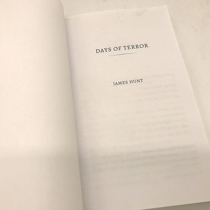 Days of Terror Book by James Hunt Paperback NEW - Image 4